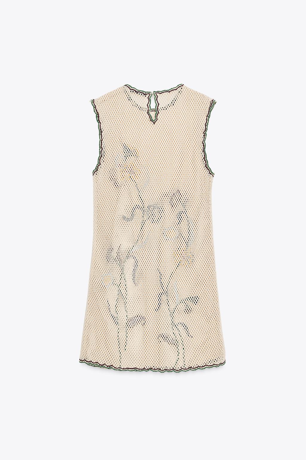 ПЛАТЬЕ КРОШЕ С ЦВЕТОЧНОЙ ВЫШИВКОЙ — ZW COLLECTION