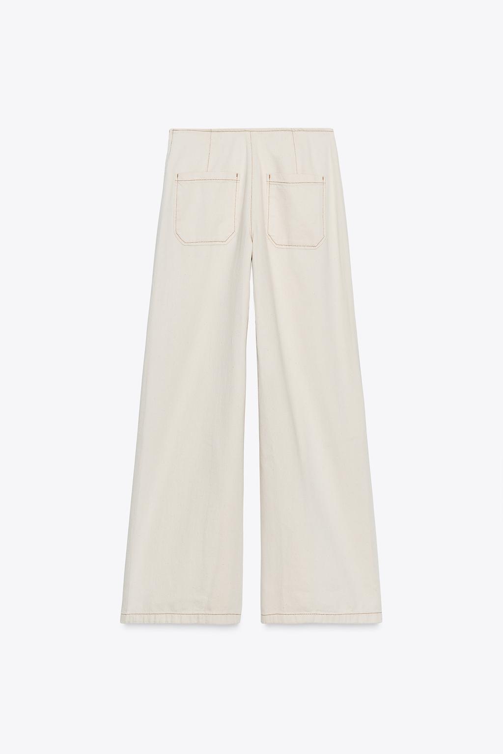 ДЖИНСЫ Z1975 WIDE LEG С ВЫСОКОЙ ПОСАДКОЙ И БУСИНАМИ