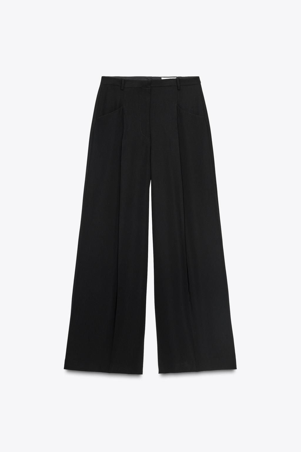 ШИРОКИЕ БРЮКИ С ЗАЩИПАМИ — ZW COLLECTION