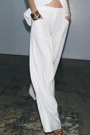 Широкие брюки с защипами — ZW COLLECTION- Заказать в России