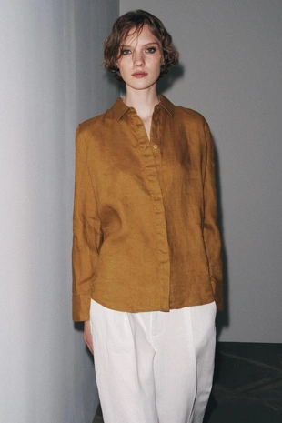 Рубашка из 100% льна — ZW COLLECTION