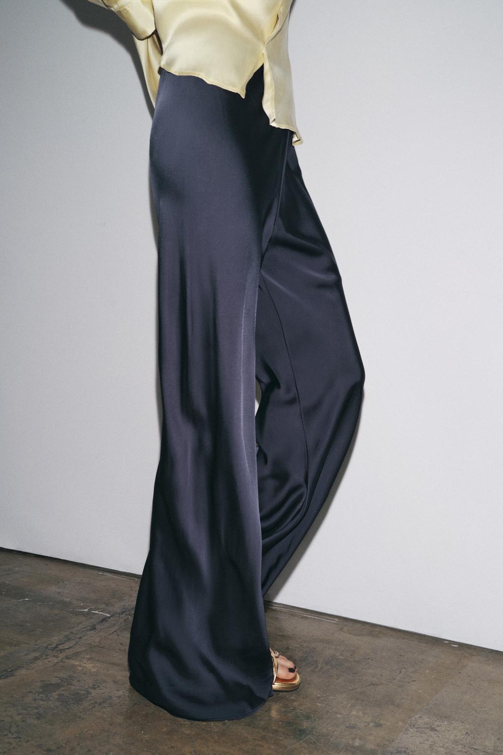 АТЛАСНЫЕ БРЮКИ FLARED ZW COLLECTION