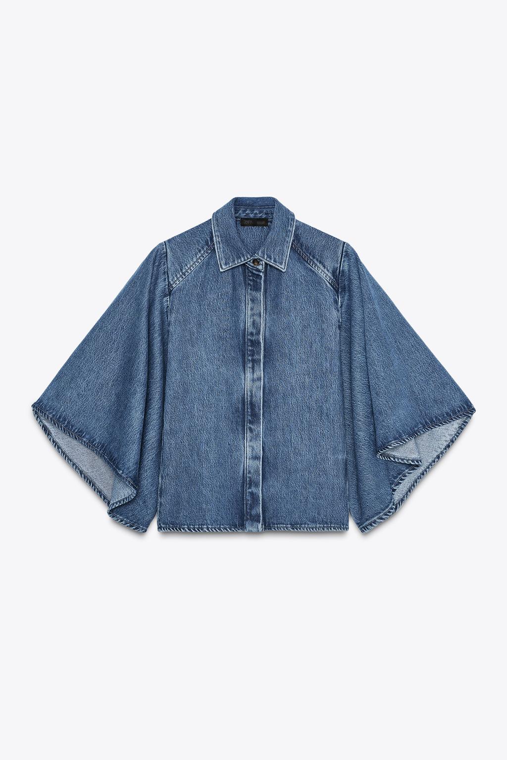 ДЖИНСОВАЯ РУБАШКА-КИМОНО — ZW COLLECTION