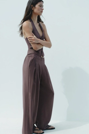 Жилет халтер с завязками- Заказать в России