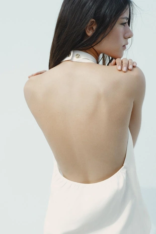 Топ-жилет с горловиной халтер- Заказать в России