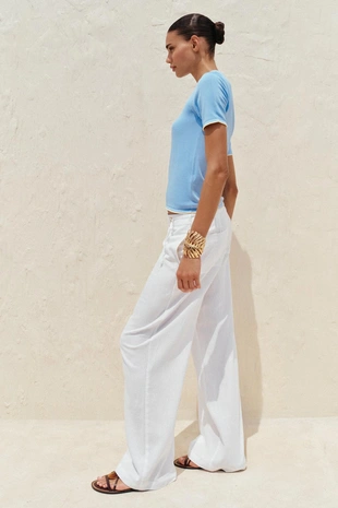 Трикотажный топ с окантовкой- Заказать в России