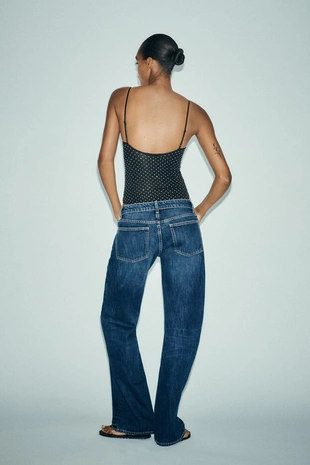 Боди из полиамида со стразами- Заказать в России