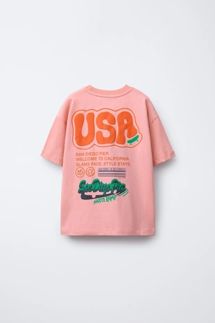 Футболка с рельефным принтом- Заказать в России