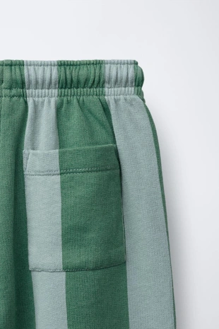 Брюки флисовые кюлоты в полоску- Заказать в России