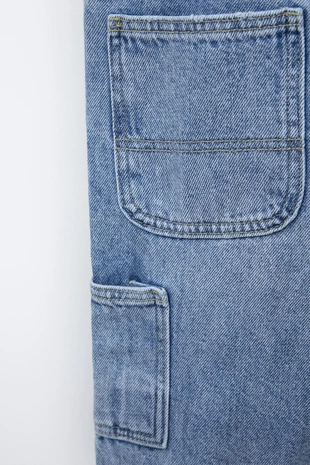 Джинсовый комбинезон комбинированный- Заказать в России