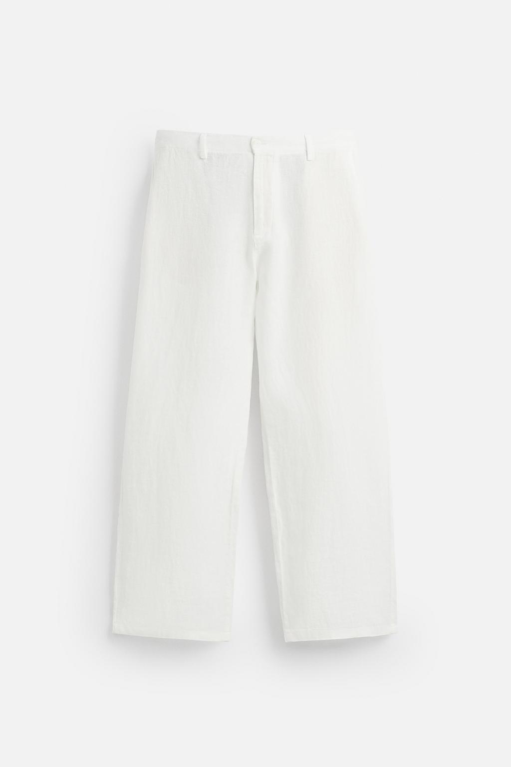 БРЮКИ RELAXED FIT ИЗ 100% ЛЬНА
