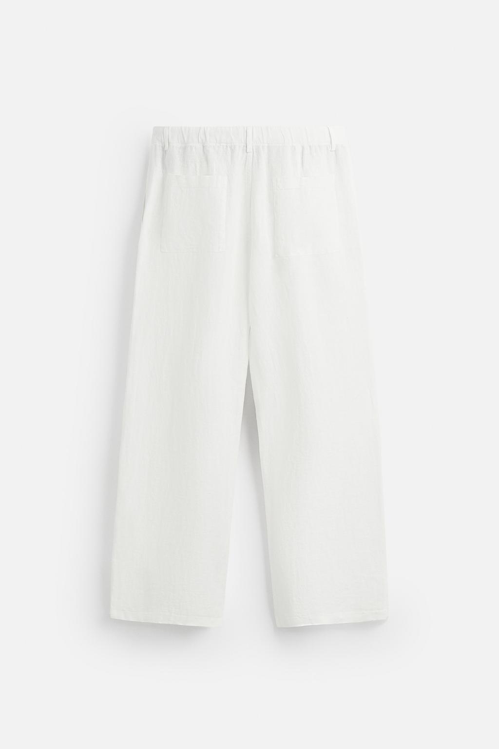 БРЮКИ RELAXED FIT ИЗ 100% ЛЬНА