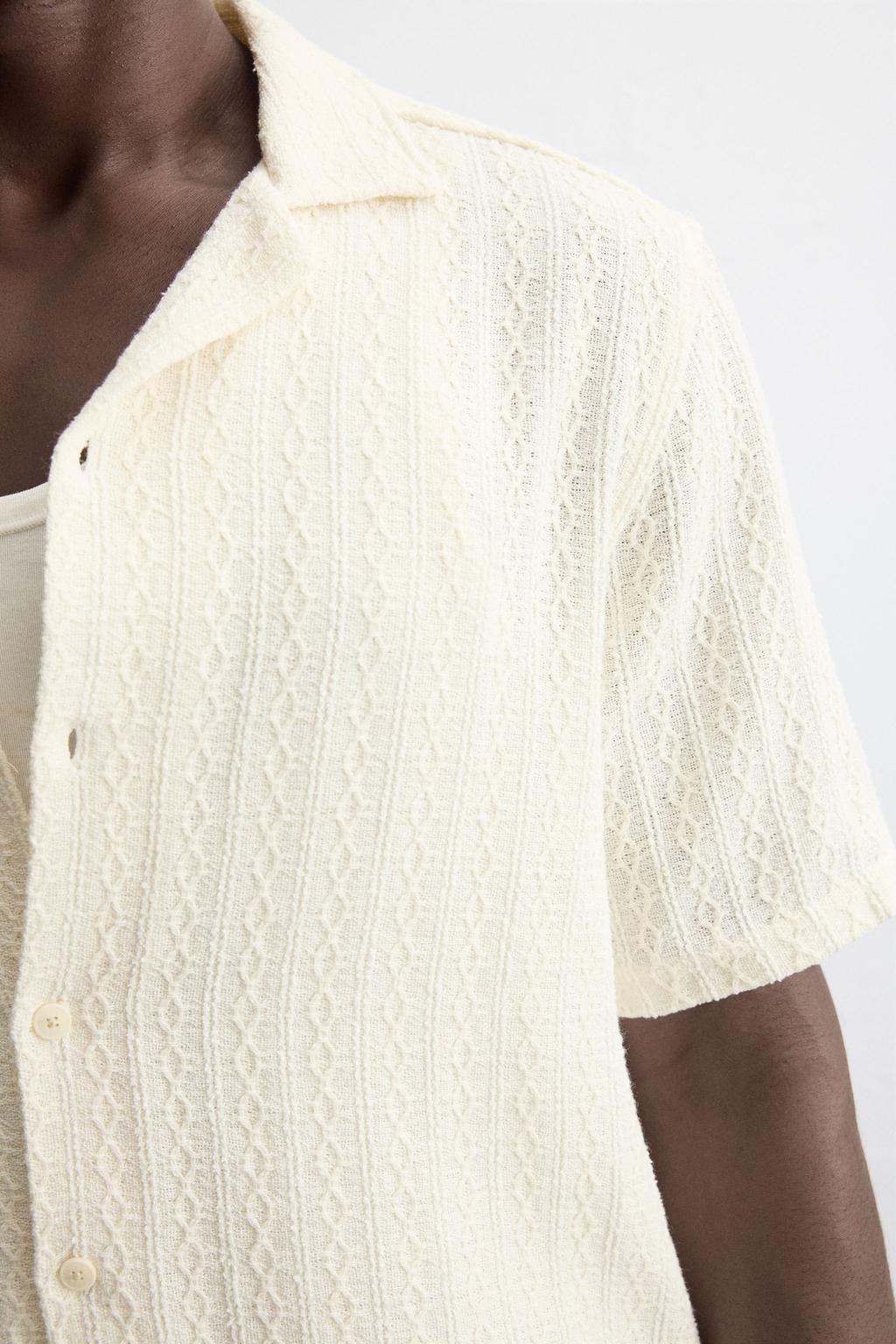 РУБАШКА JACQUARD С ГЕОМЕТРИЧЕСКИМ УЗОРОМ