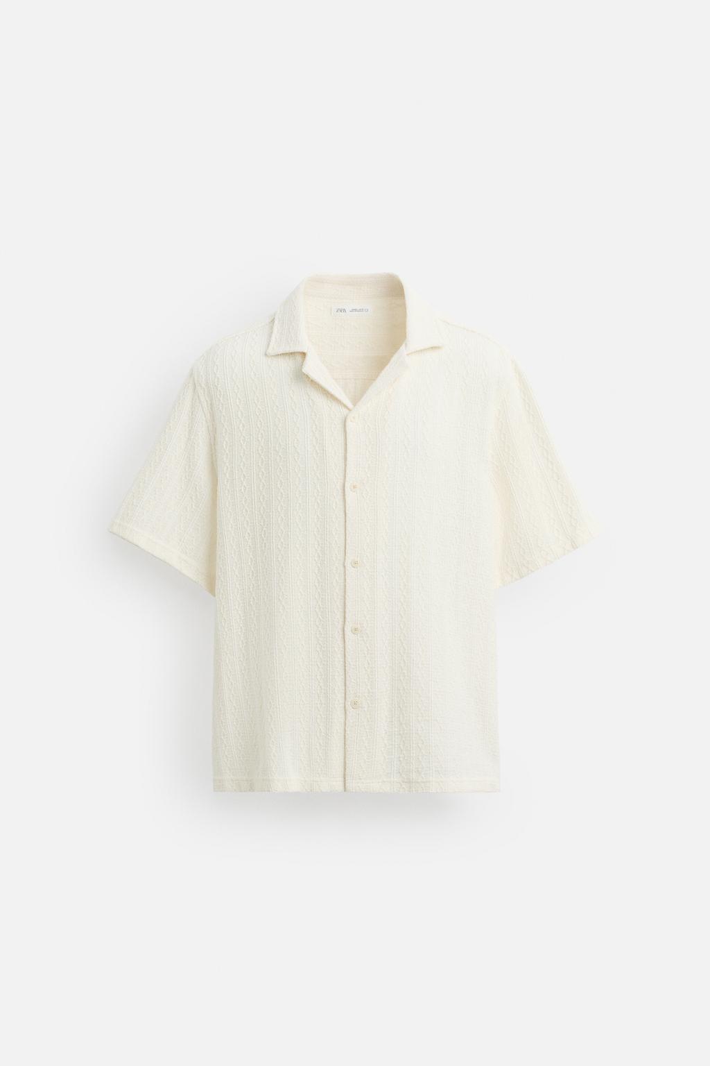 РУБАШКА JACQUARD С ГЕОМЕТРИЧЕСКИМ УЗОРОМ