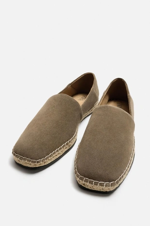 Купить Zara Кожаные эспадрильи