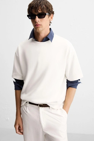 Толстовка с рельефным принтом- Заказать в России