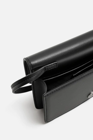 Однотонная сумка через плечо