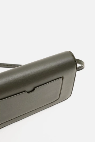 Однотонная сумка через плечо