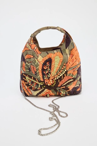 Сумка с разноцветным бисером- Заказать в России