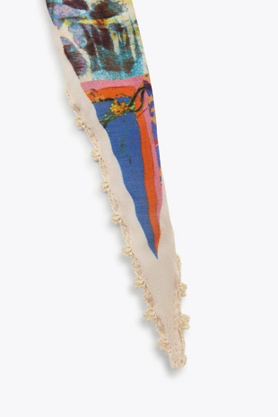 Бандана с принтом и кружевом - Заказать в России