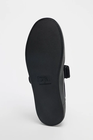 Текстильные балетки с ремешком- Заказать в России