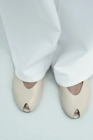 Туфли-слингбэки с открытым носком - Заказать в России