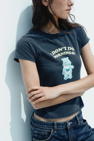 Футболка с эффектом потертости CARE BEARS™- Заказать в России