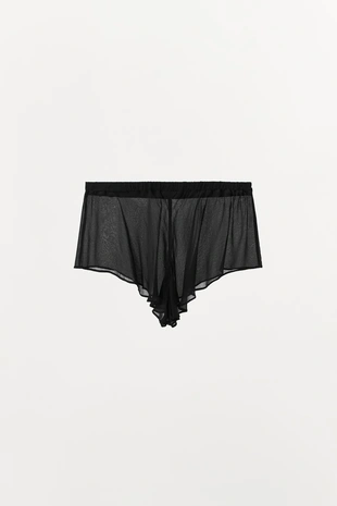 Комбинированные шорты с кружевом кроше- Заказать в России