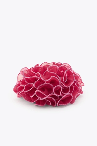 Большая резинка для волос из газы с контрастом- Заказать в России