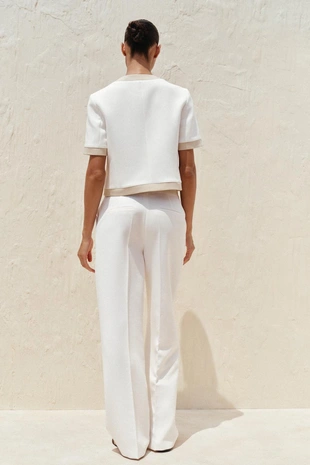 Комбинированный блейзер с короткими рукавами- Заказать в России