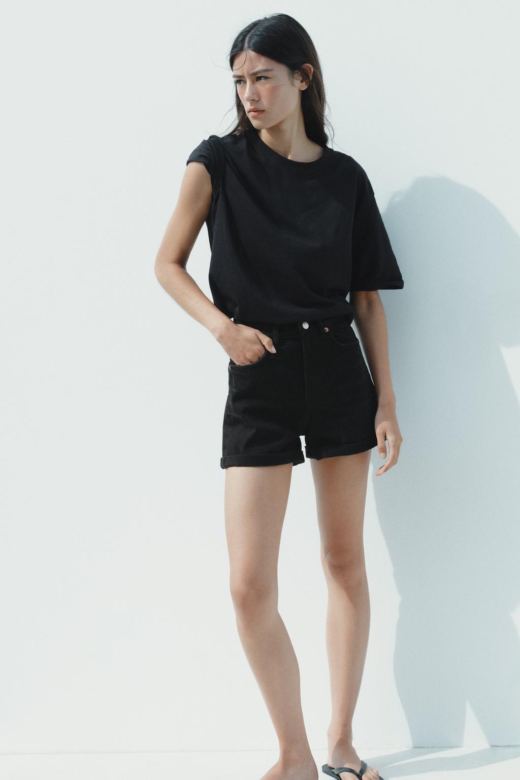 ШОРТЫ TRF MOM FIT С ВЫСОКОЙ ПОСАДКОЙ