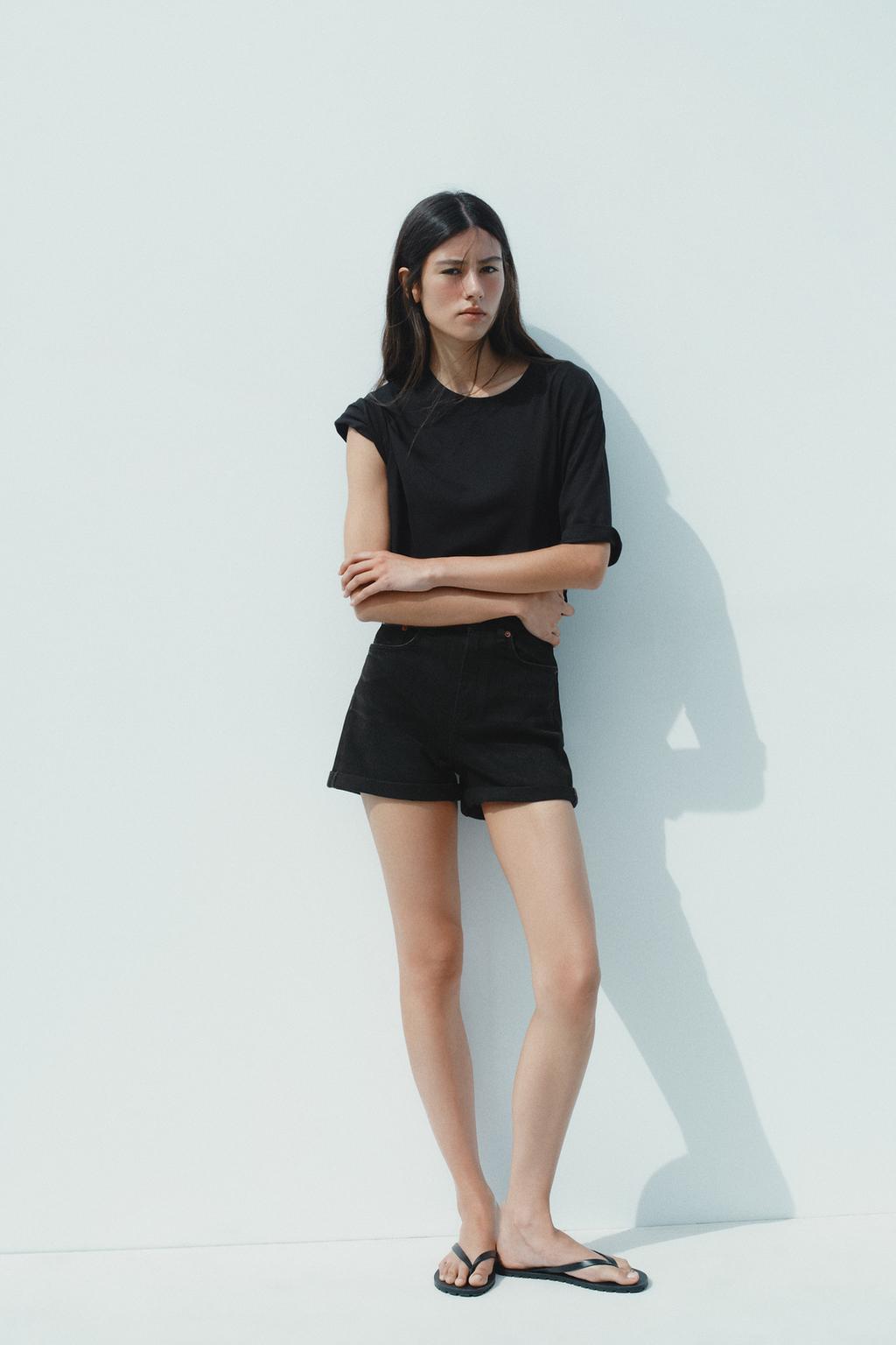 ШОРТЫ TRF MOM FIT С ВЫСОКОЙ ПОСАДКОЙ