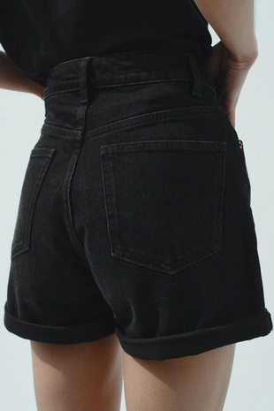 Шорты TRF MOM FIT с высокой посадкой- Заказать в России