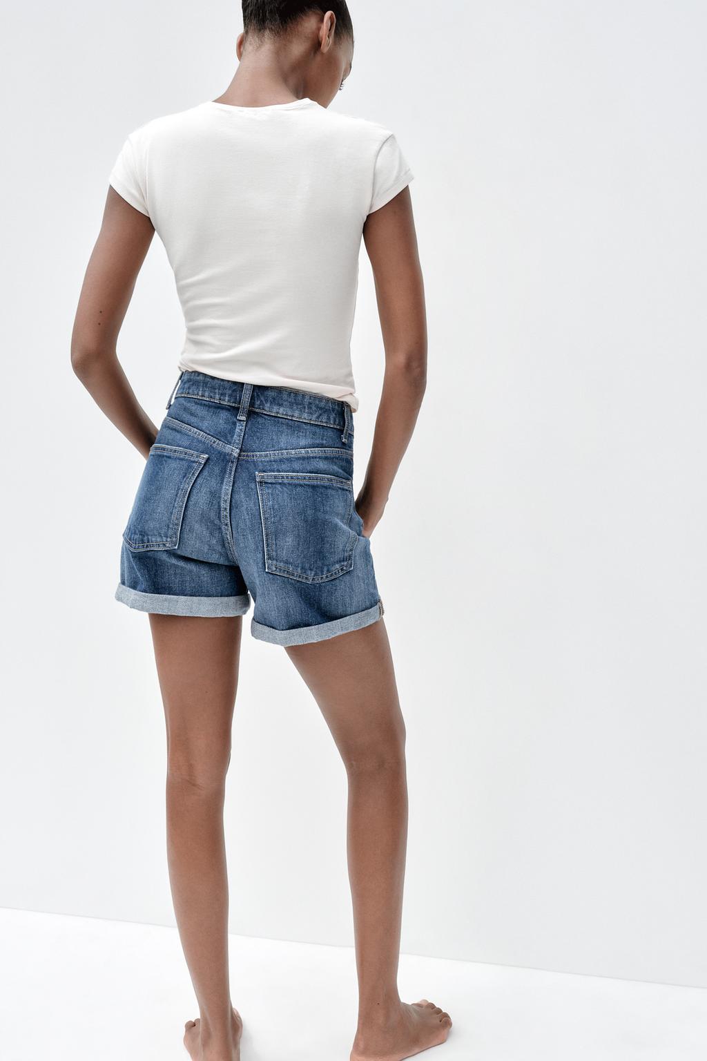 ШОРТЫ TRF MOM FIT С ВЫСОКОЙ ПОСАДКОЙ