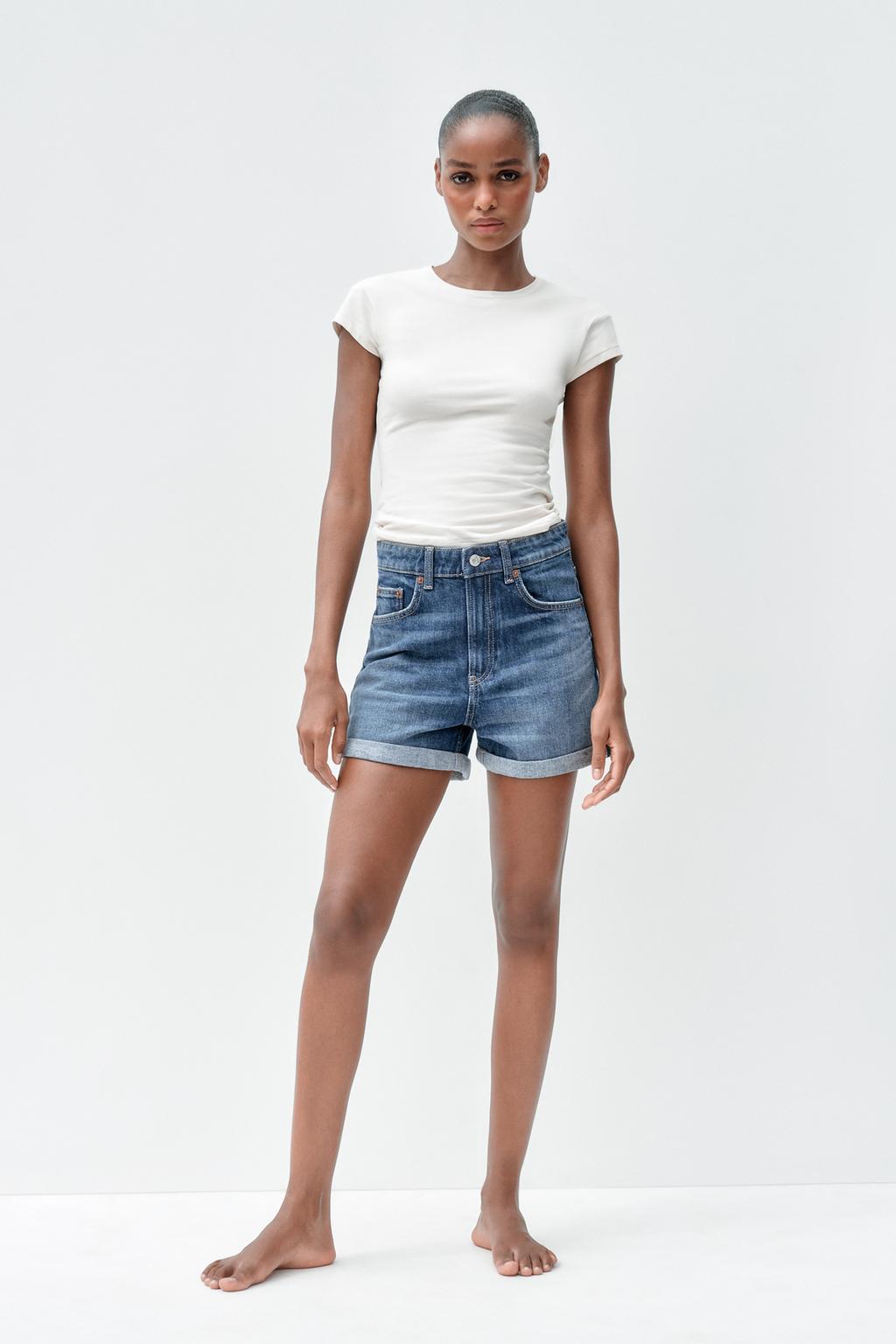 ШОРТЫ TRF MOM FIT С ВЫСОКОЙ ПОСАДКОЙ