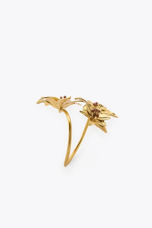 Двойной браслет с цветами- Заказать в России