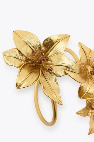 Двойной браслет с цветами- Заказать в России