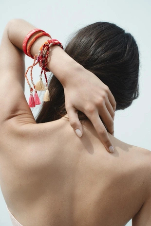 Набор браслетов с бусинами- Заказать в России