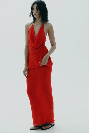 Длинная юбка с текстурой- Заказать в России