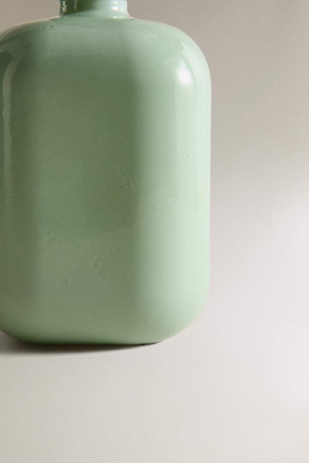 Стеклянный дозатор для мыла jade green