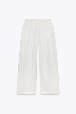 Широкие брюки из атласа- Заказать в России