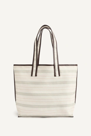 Полосатая сумка для пляжа- Заказать в России