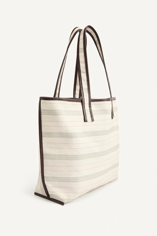 Полосатая сумка для пляжа- Заказать в России