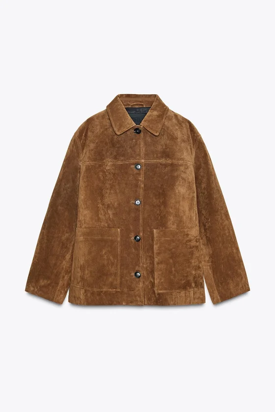 КУРТКА ИЗ ЗАМШИ коллекция Zara «ZW» 