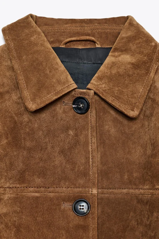 КУРТКА ИЗ ЗАМШИ коллекция Zara «ZW» 