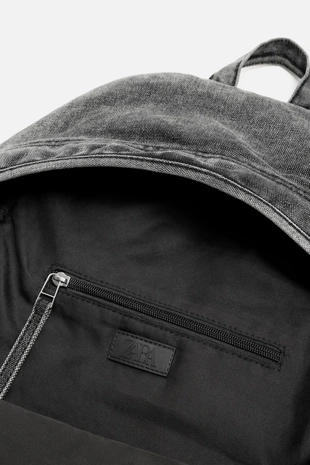 Джинсовый рюкзак с эффектом потертости- Заказать в России