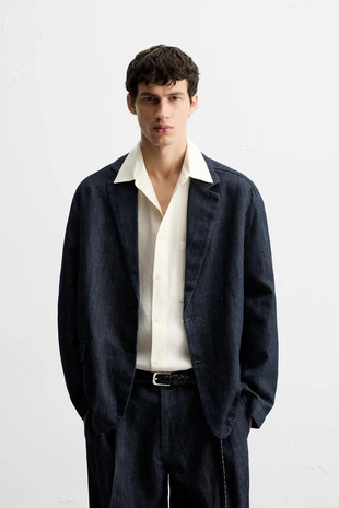 Джинсовый блейзер свободного кроя- Заказать в России