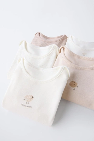 Набор из пяти боди с цыплятами- Заказать в России