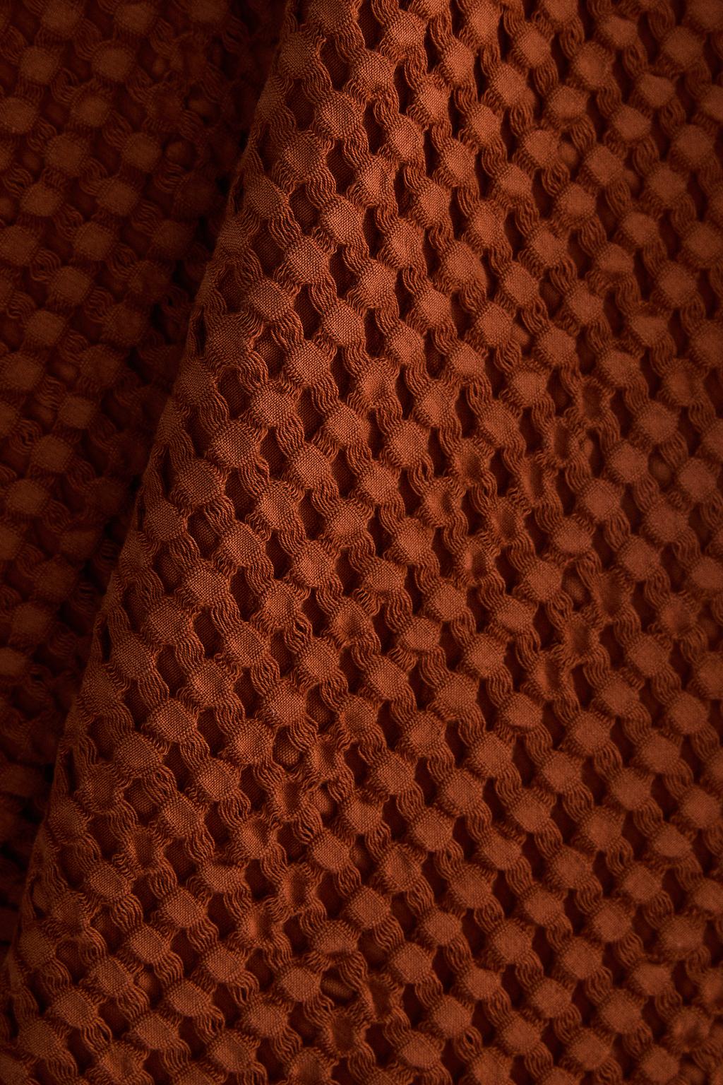 Waffle-knit cotton tea towel x collagerie