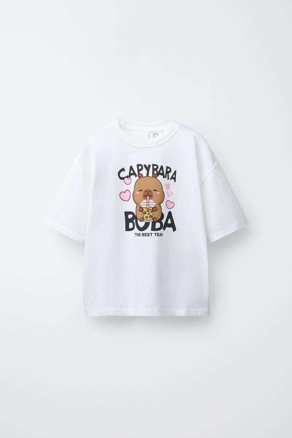 ФУТБОЛКА С ПРИНТОМ КАПИБАРЫ CAPYFUN ©